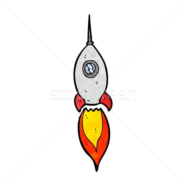 Cartoon statek kosmiczny strony projektu przestrzeni statku Zdjęcia stock © lineartestpilot