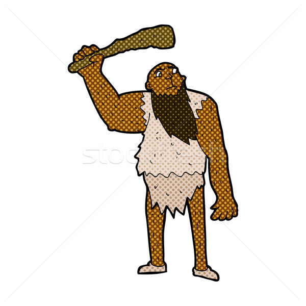 comic cartoon neanderthal Stock photo © lineartestpilot