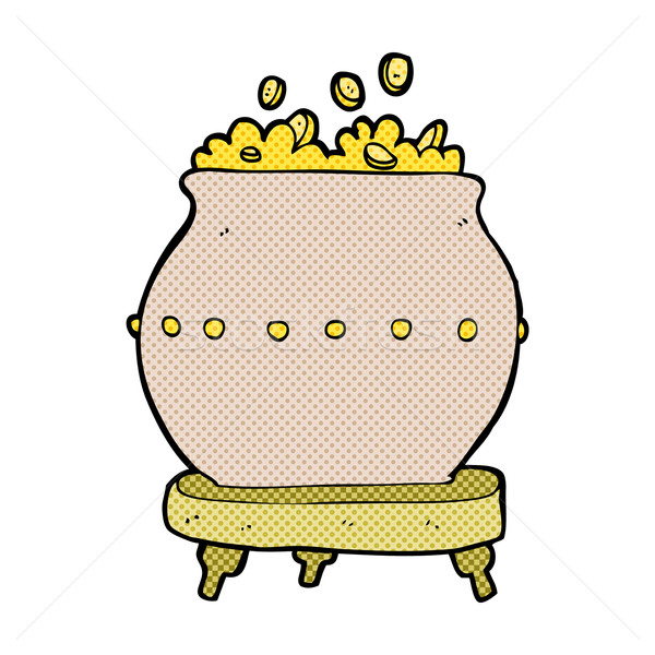 comic cartoon pot of gold Stock photo © lineartestpilot