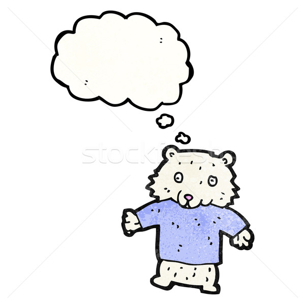 Ours polaire Teddy cartoon texture main heureux [[stock_photo]] © lineartestpilot