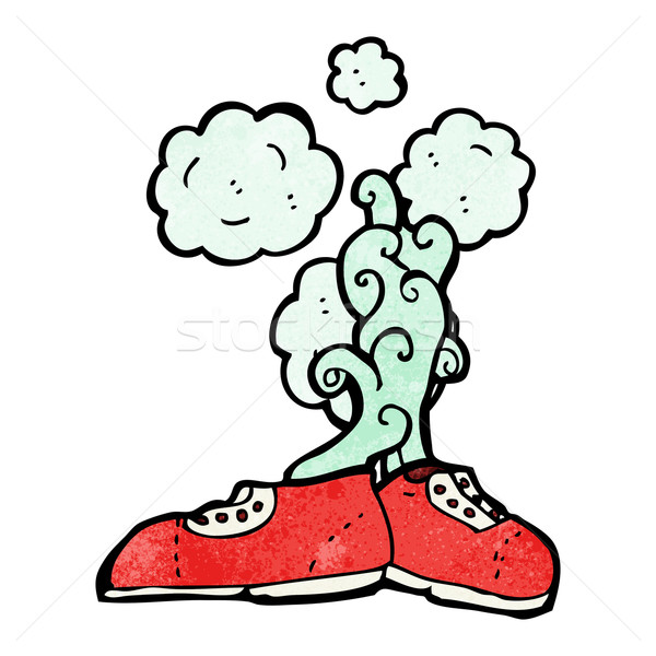 cartoon smelly old shoes Stock photo © lineartestpilot