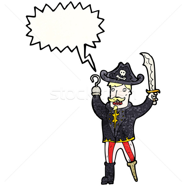 cartoon shouting pirate captain Stock photo © lineartestpilot