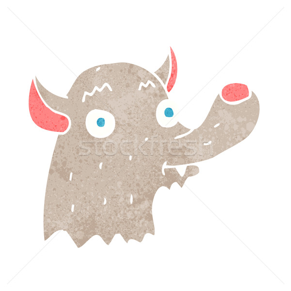 Cartoon heureux loup main design fou [[stock_photo]] © lineartestpilot