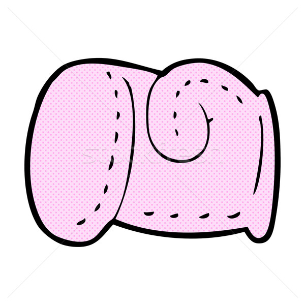 comic cartoon pink boxing glove Stock photo © lineartestpilot