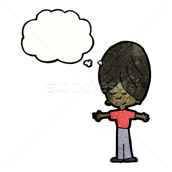 cartoon boy with thought bubble Stock photo © lineartestpilot