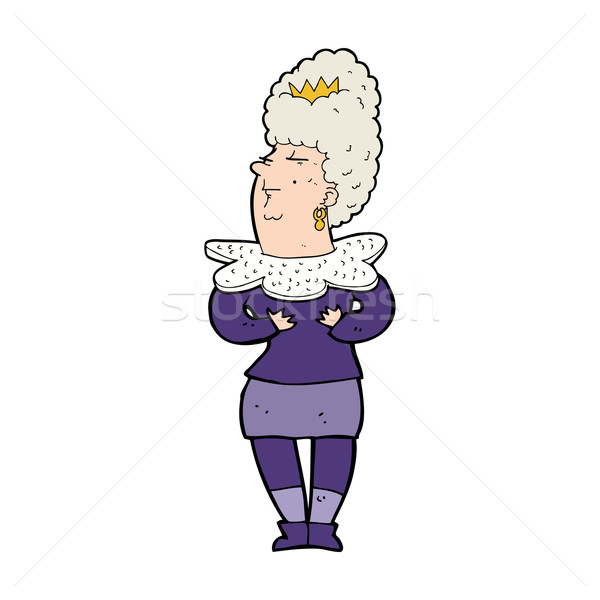 cartoon aristocratic woman Stock photo © lineartestpilot