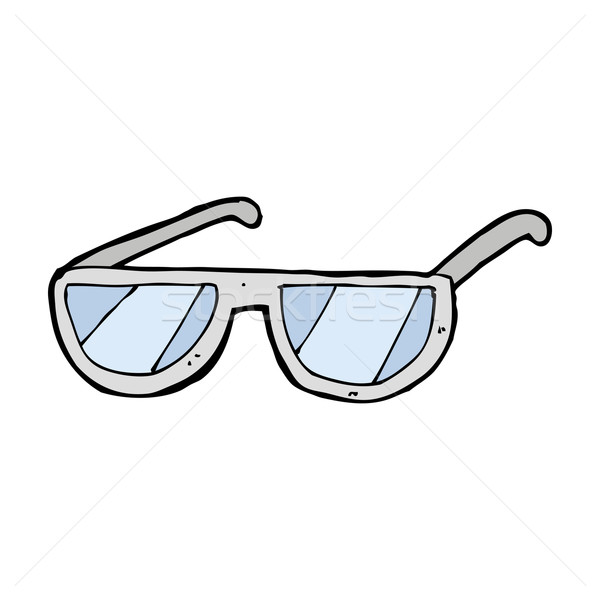 Karikatur Brillen Design Kunst Retro funny Stock foto © lineartestpilot