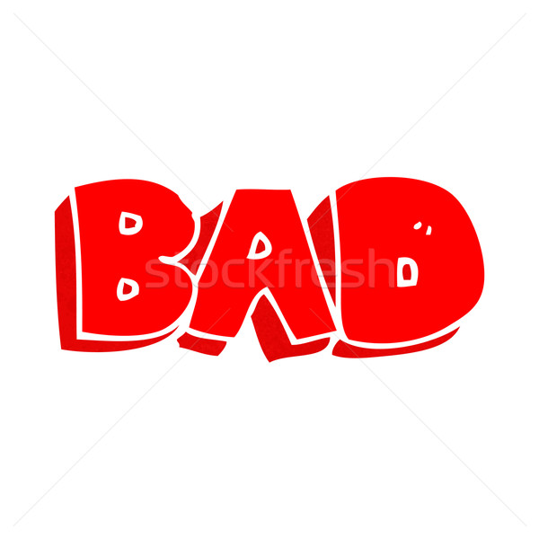 cartoon bad sign Stock photo © lineartestpilot