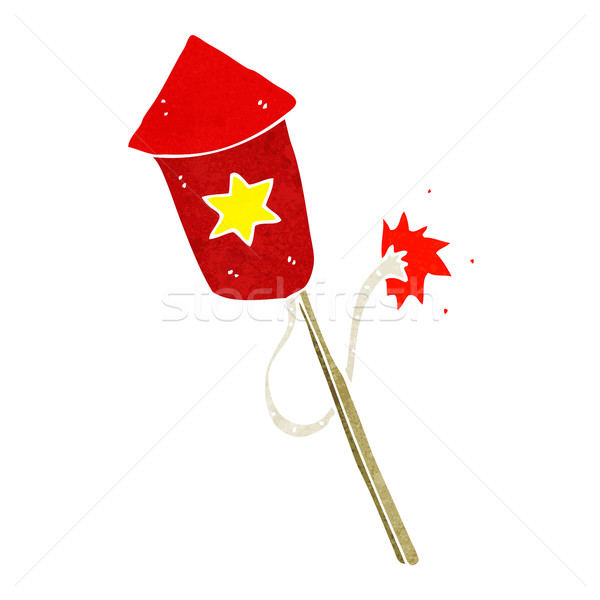 cartoon firework with burning fuse Stock photo © lineartestpilot