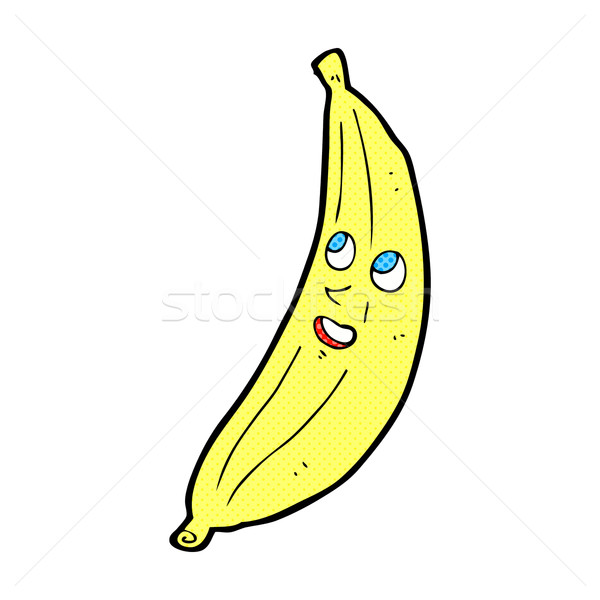 Képregény rajz boldog banán retro képregény Stock fotó © lineartestpilot