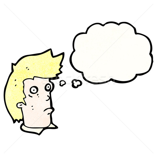 Cartoon staren man retro tekening mannelijke Stockfoto © lineartestpilot