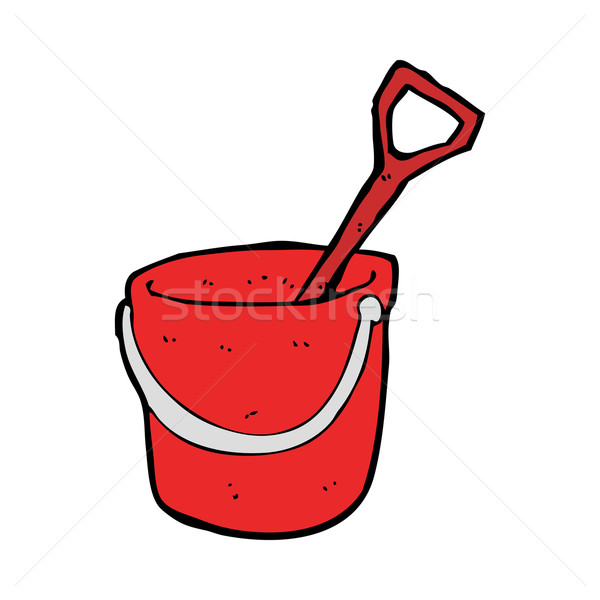 cartoon bucket and spade Stock photo © lineartestpilot