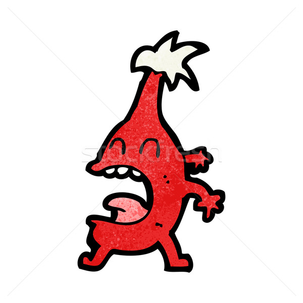 Cartoon drôle Noël créature main design Photo stock © lineartestpilot