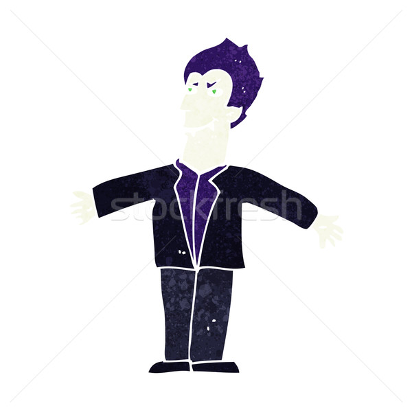 cartoon vampire man with open arms Stock photo © lineartestpilot