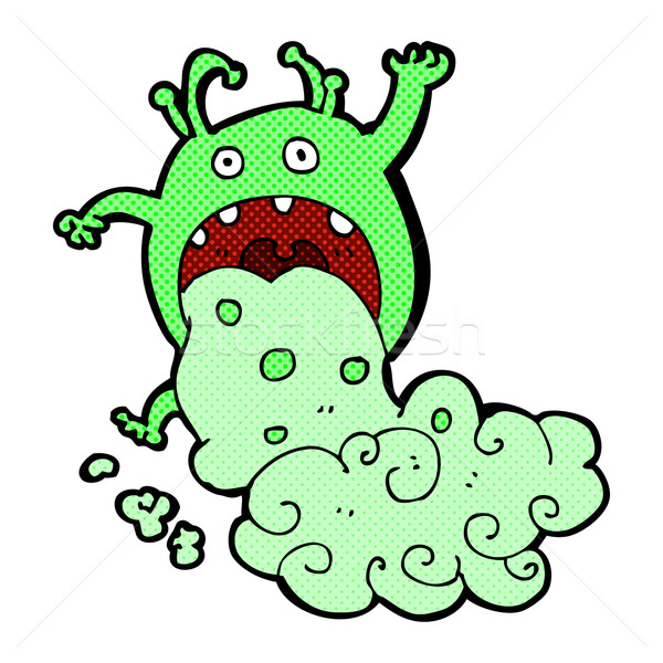 comic cartoon gross monster being sick Stock photo © lineartestpilot