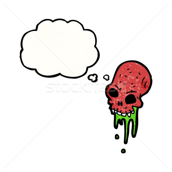 cartoon gross skull Stock photo © lineartestpilot