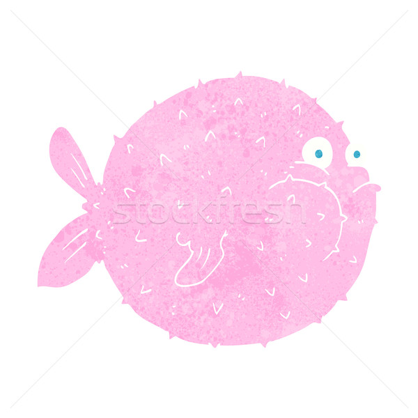 cartoon puffer fish Stock photo © lineartestpilot