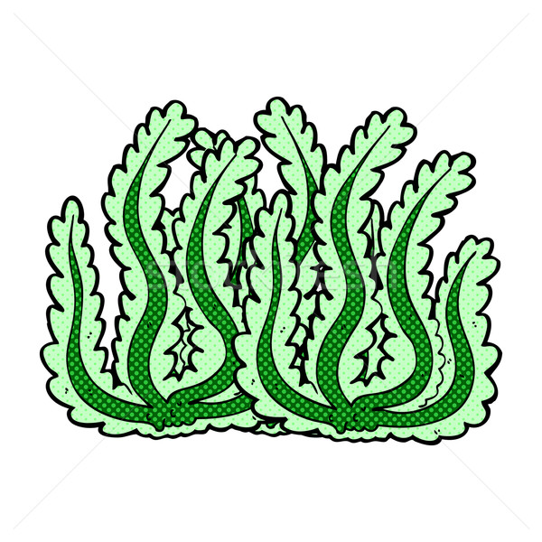 コミック 漫画 海藻 レトロな スタイル ストックフォト © lineartestpilot