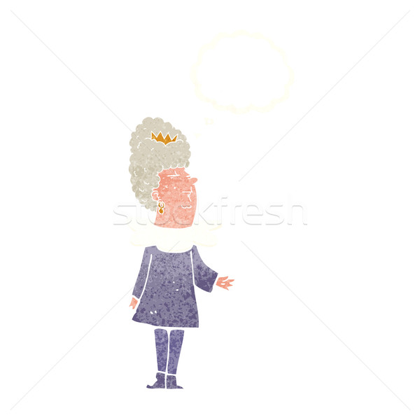 Rajz királynő gondolatbuborék kéz terv művészet Stock fotó © lineartestpilot
