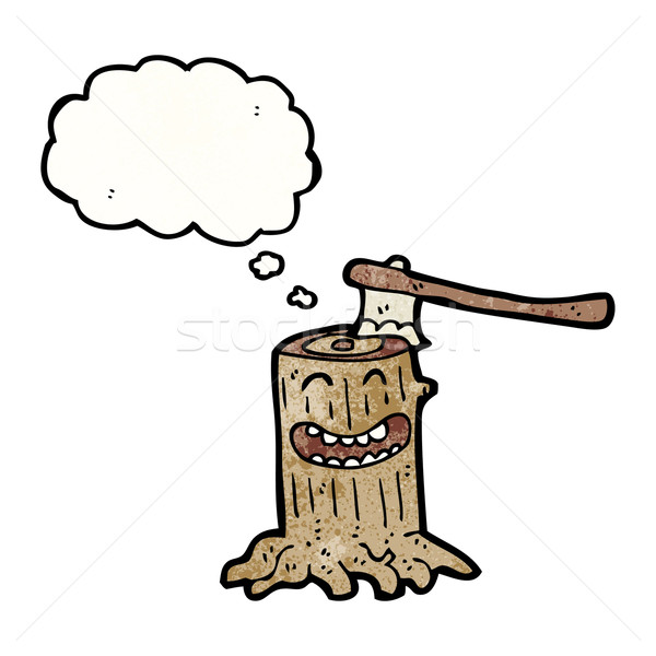cartoon tree stump Stock photo © lineartestpilot