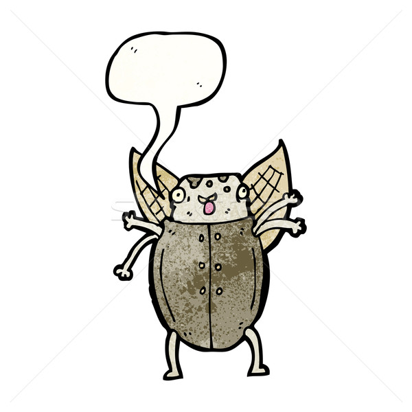 Cartoon scarabeo texture mano uomo felice Foto d'archivio © lineartestpilot