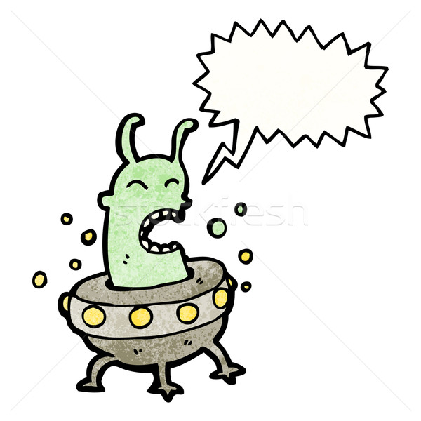 cartoon alien invader Stock photo © lineartestpilot