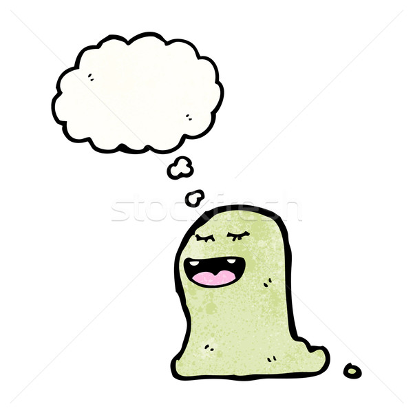 ghost with thought balloon cartoon Stock photo © lineartestpilot