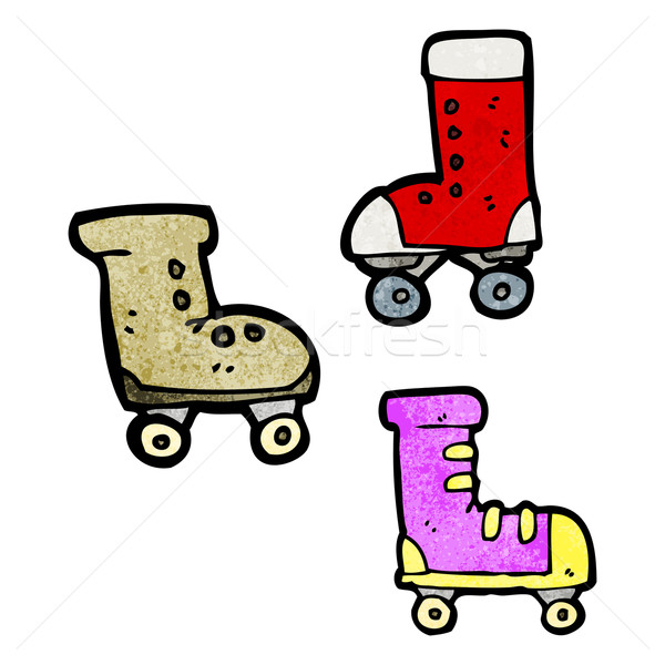cartoon roller skates Stock photo © lineartestpilot