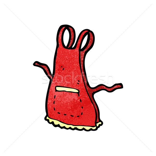 Cuisine tablier cartoon rétro dessin cute [[stock_photo]] © lineartestpilot