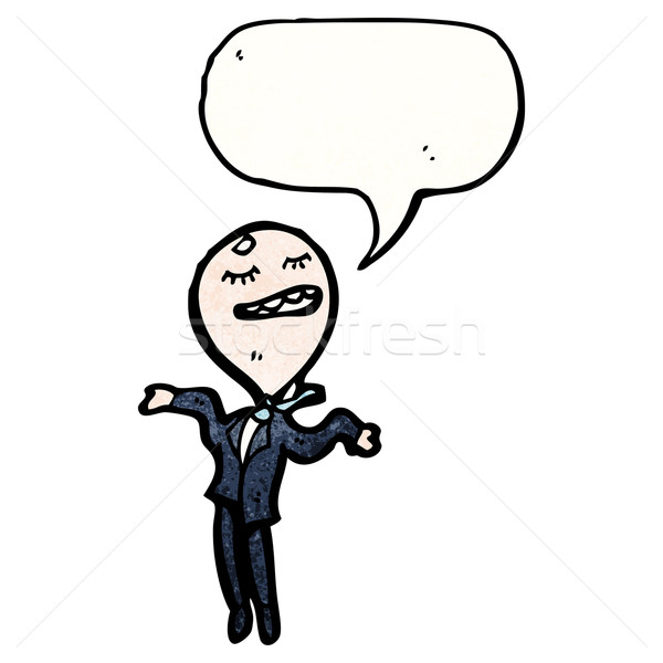 cartoon egotistical businessman Stock photo © lineartestpilot