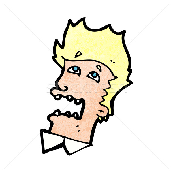 cartoon frightened man Stock photo © lineartestpilot