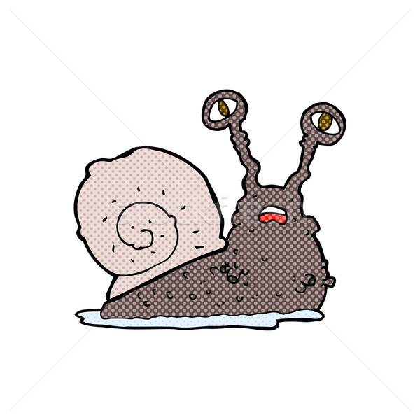 comic cartoon gross snail Stock photo © lineartestpilot