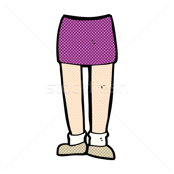 [[stock_photo]]: Dessinées · cartoon · jambes · rétro · style