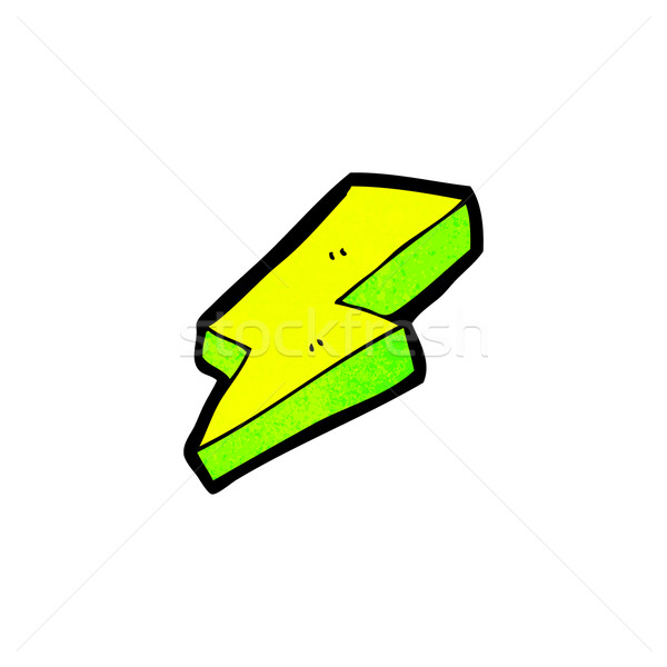 lightning bolt symbol cartoon Stock photo © lineartestpilot