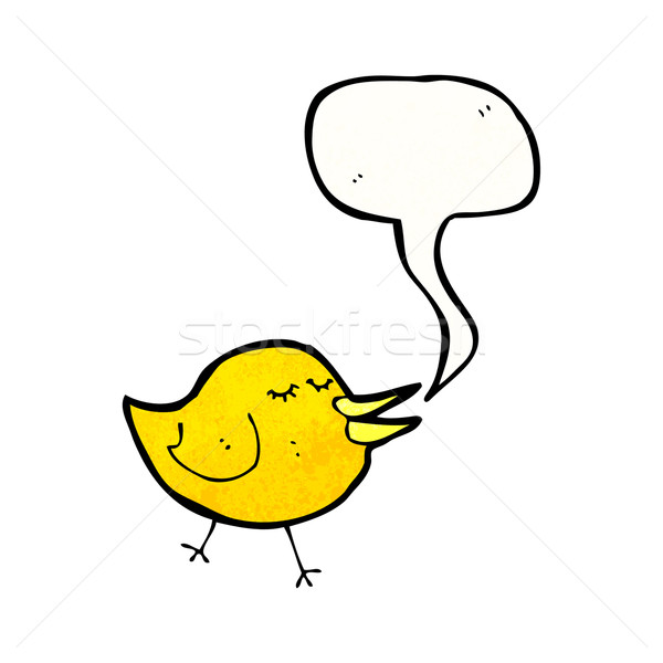 cartoon singing bird Stock photo © lineartestpilot