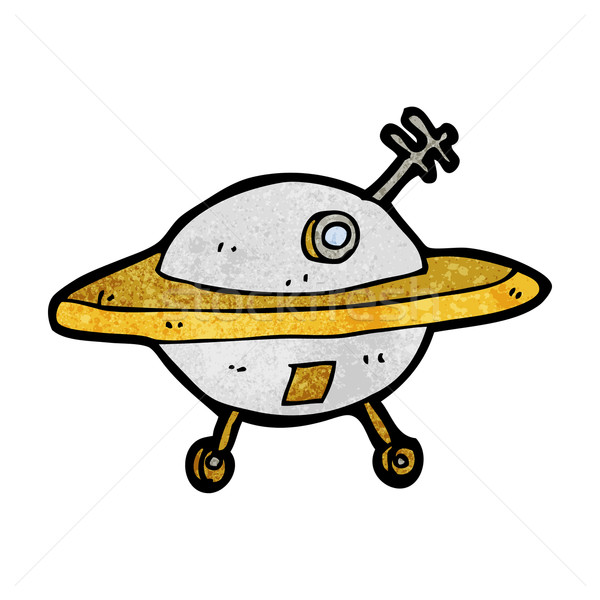 cartoon flying saucer Stock photo © lineartestpilot