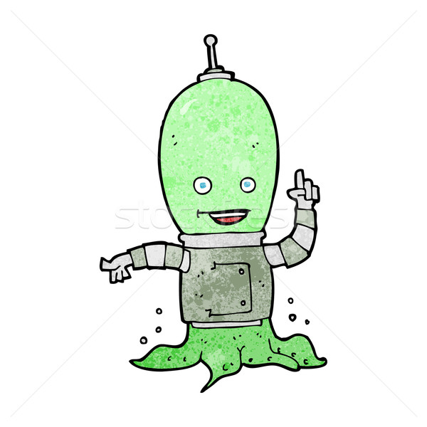 cartoon alien spaceman Stock photo © lineartestpilot
