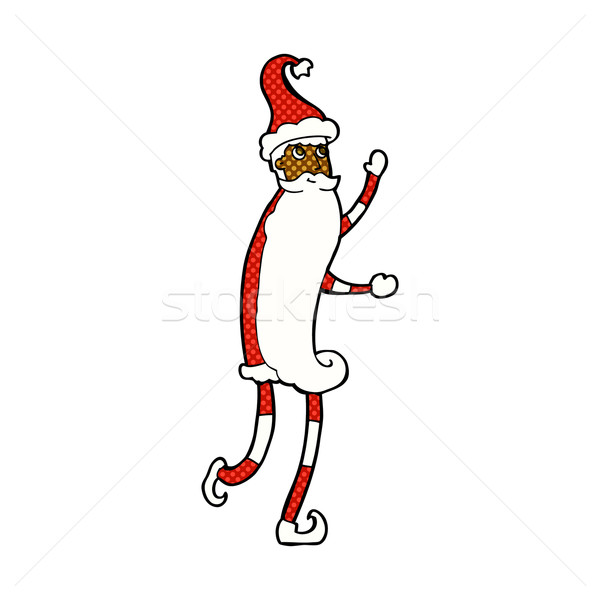 comic cartoon skinny santa Stock photo © lineartestpilot