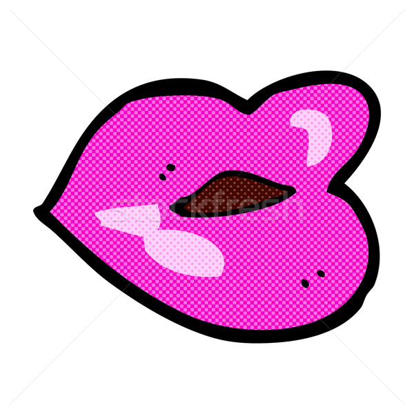 comic cartoon lips Stock photo © lineartestpilot