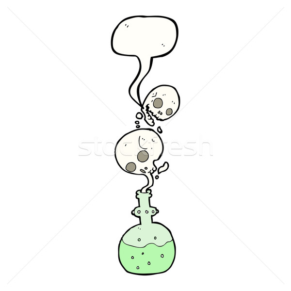 cartoon potion with speech bubble Stock photo © lineartestpilot