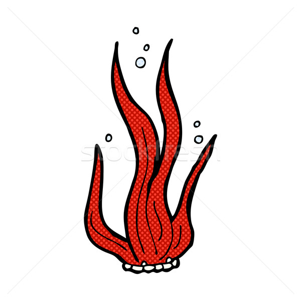 コミック 漫画 海藻 レトロな スタイル ストックフォト © lineartestpilot