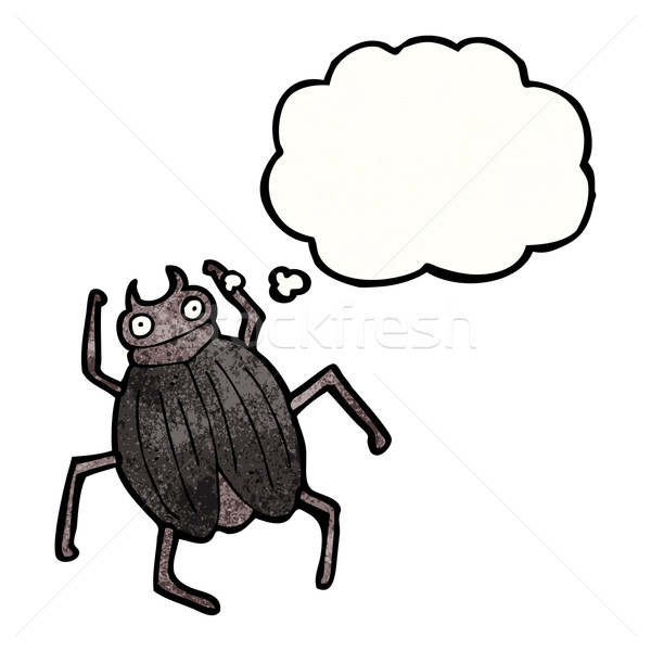 Karikatur Käfer Textur Hand glücklich Zeichnung Stock foto © lineartestpilot