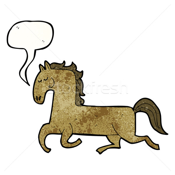 cartoon prancing horse Stock photo © lineartestpilot