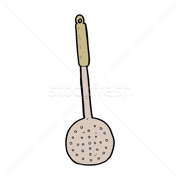 Desenho animado utensílio de cozinha mão projeto cozinha louco Foto stock © lineartestpilot