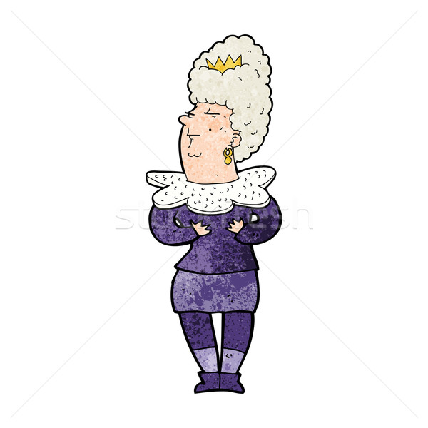 Cartoon aristocratisch vrouw ontwerp kunst retro Stockfoto © lineartestpilot