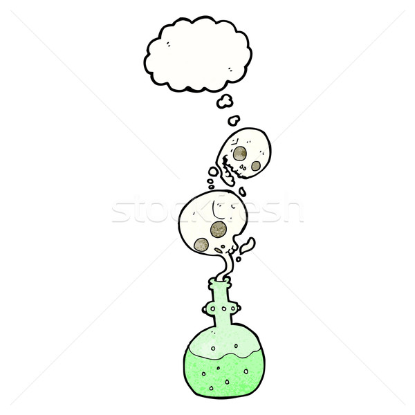 Stock photo: cartoon potion with thought bubble