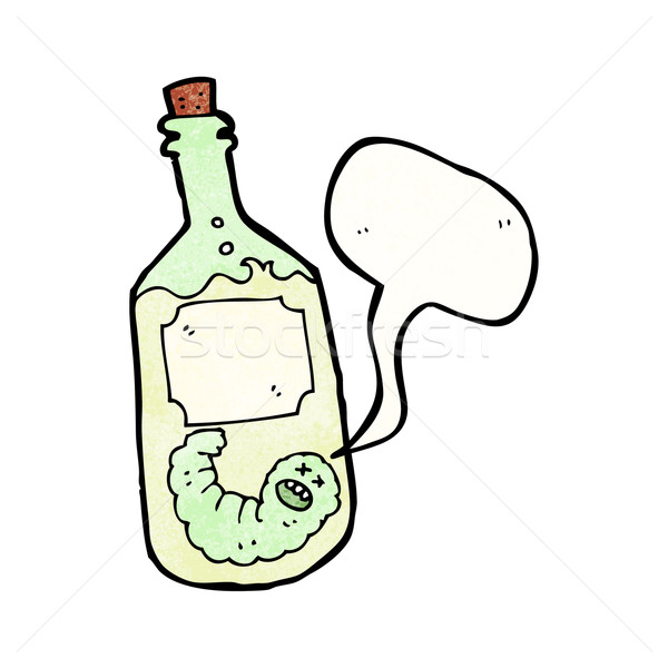 Cartoon tequila butelki tekstury strony szczęśliwy Zdjęcia stock © lineartestpilot