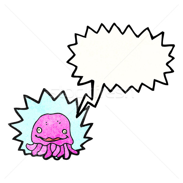 Rózsaszín meduza rajz textúra kéz boldog Stock fotó © lineartestpilot