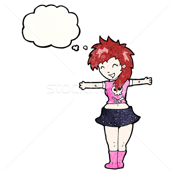 Cartoon Rock fille femme rétro Homme [[stock_photo]] © lineartestpilot