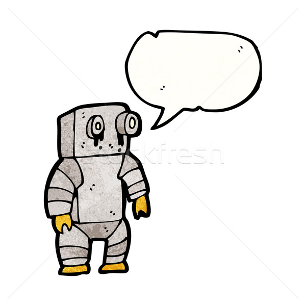 leaky old robot cartoon Stock photo © lineartestpilot